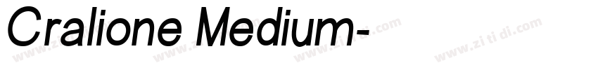 Cralione Medium字体转换